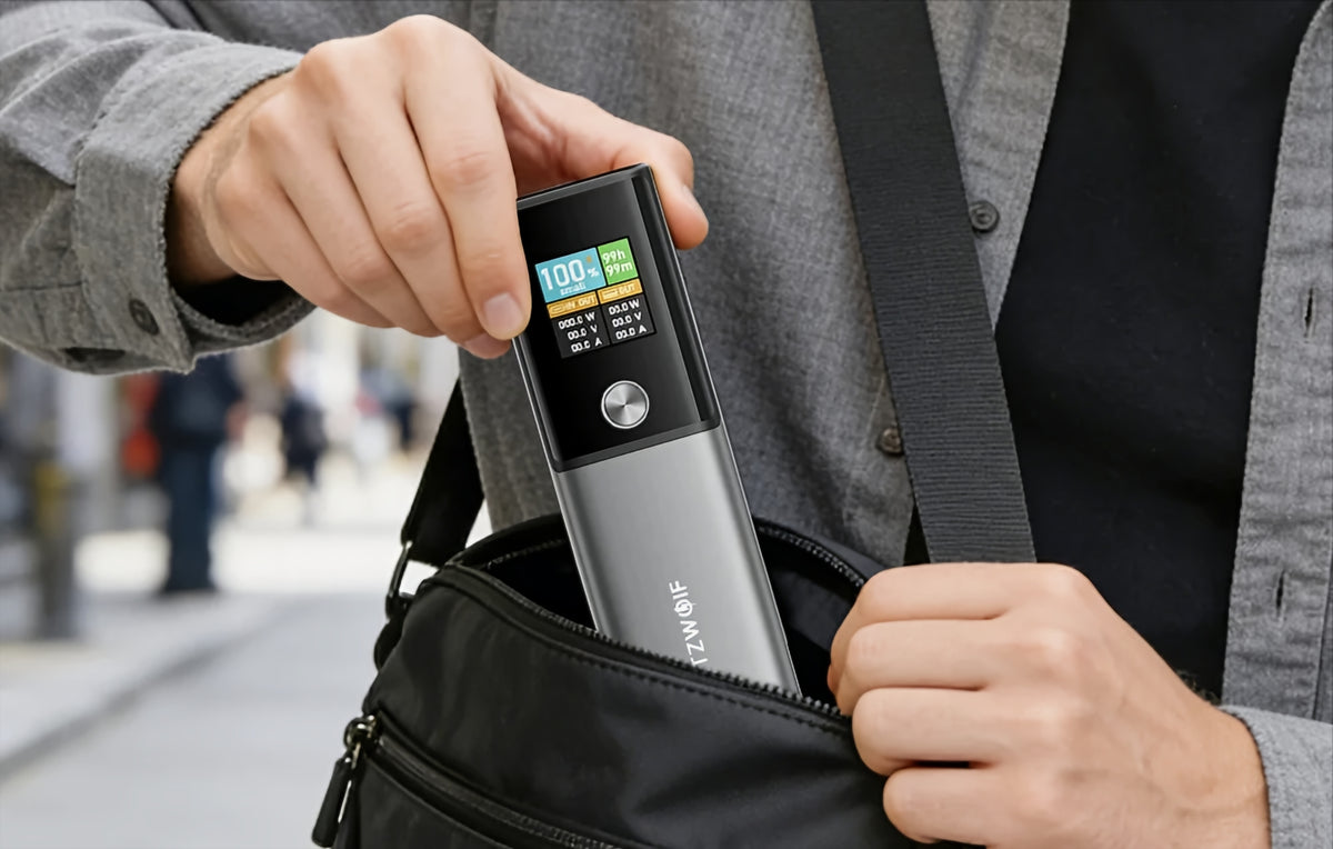 BlitzWolf BW-P23 Externe Batterij, 14000mAh, 100W, QC + PD, 1 x USB-A - 1 x USB-C, Grijs