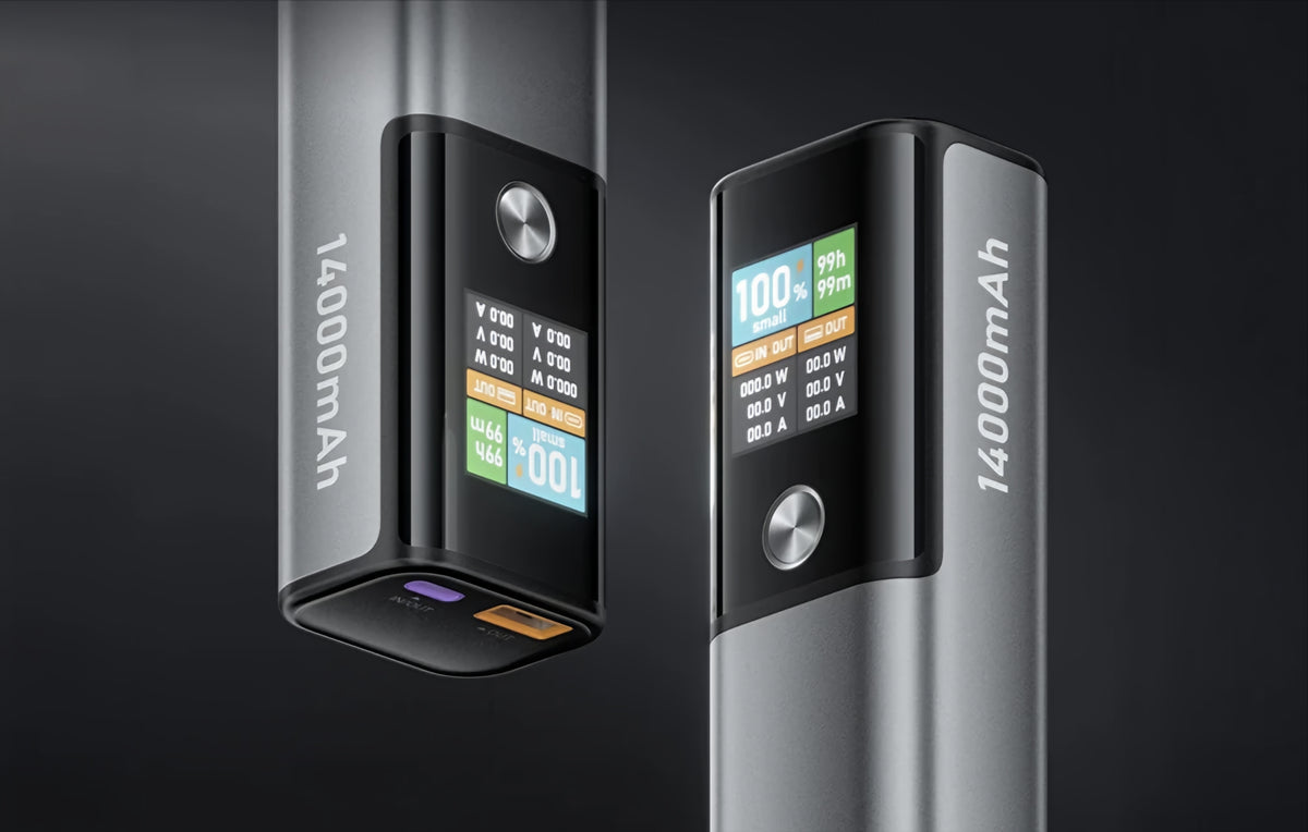BlitzWolf BW-P23 Externe Batterij, 14000mAh, 100W, QC + PD, 1 x USB-A - 1 x USB-C, Grijs