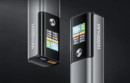 BlitzWolf BW-P23 Externe Batterij, 14000mAh, 100W, QC + PD, 1 x USB-A - 1 x USB-C, Grijs