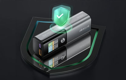 BlitzWolf BW-P23 Externe Batterij, 14000mAh, 100W, QC + PD, 1 x USB-A - 1 x USB-C, Grijs
