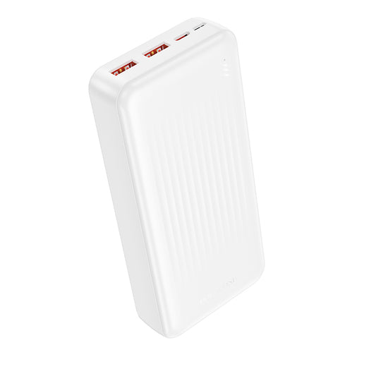 Externer Akku Borofone BJ80A Clever, 20000mAh, 22.5W, QC + PD, 1 x USB-C - 2 x USB-A, Weiß