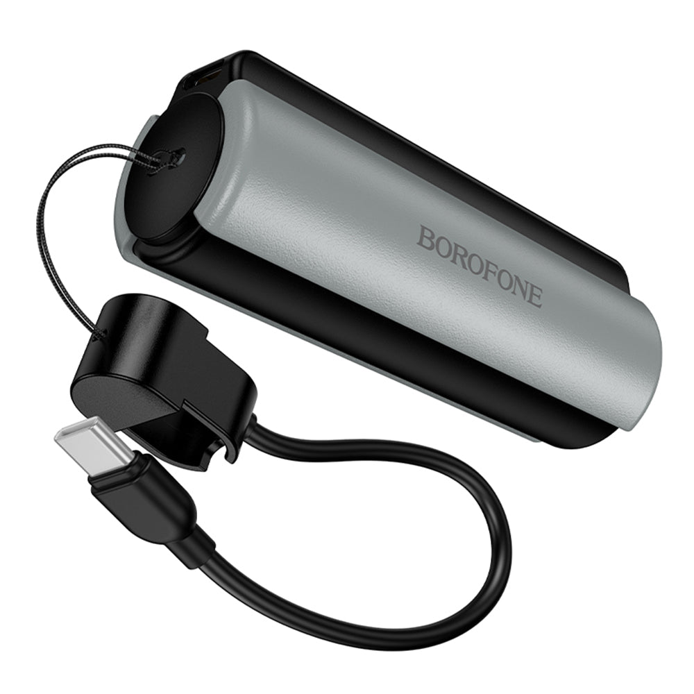 Externe batterij Borofone BJ87 Star, 5000mAh, 10W, 1 x USB-C, Grijs