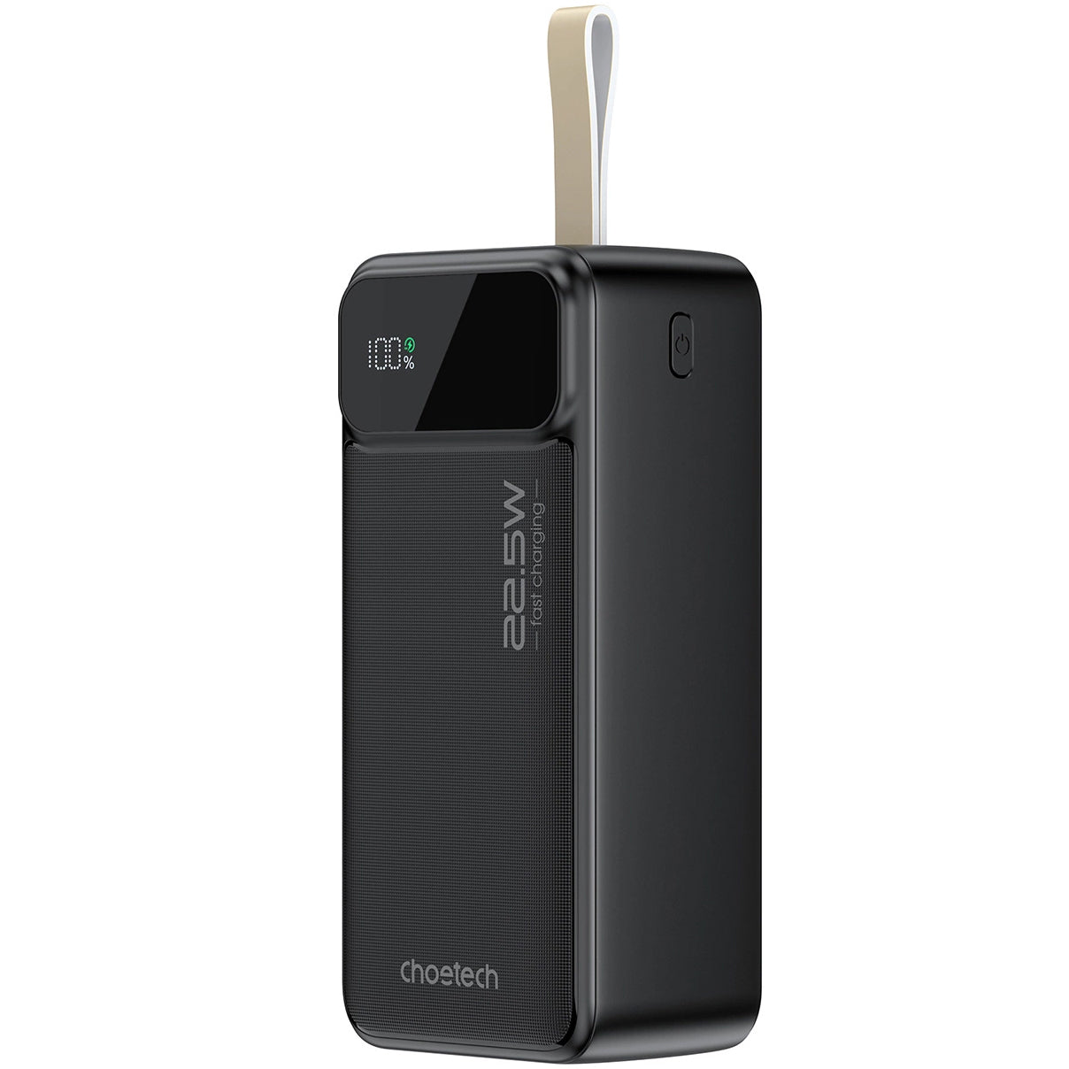 Choetech B731 Externe Batterij, 40000mAh, 22.5W, QC + PD, 1 x USB-C - 2 x USB-A, Zwart 