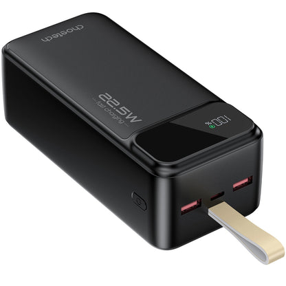 Choetech B731 Externe Batterij, 40000mAh, 22.5W, QC + PD, 1 x USB-C - 2 x USB-A, Zwart 