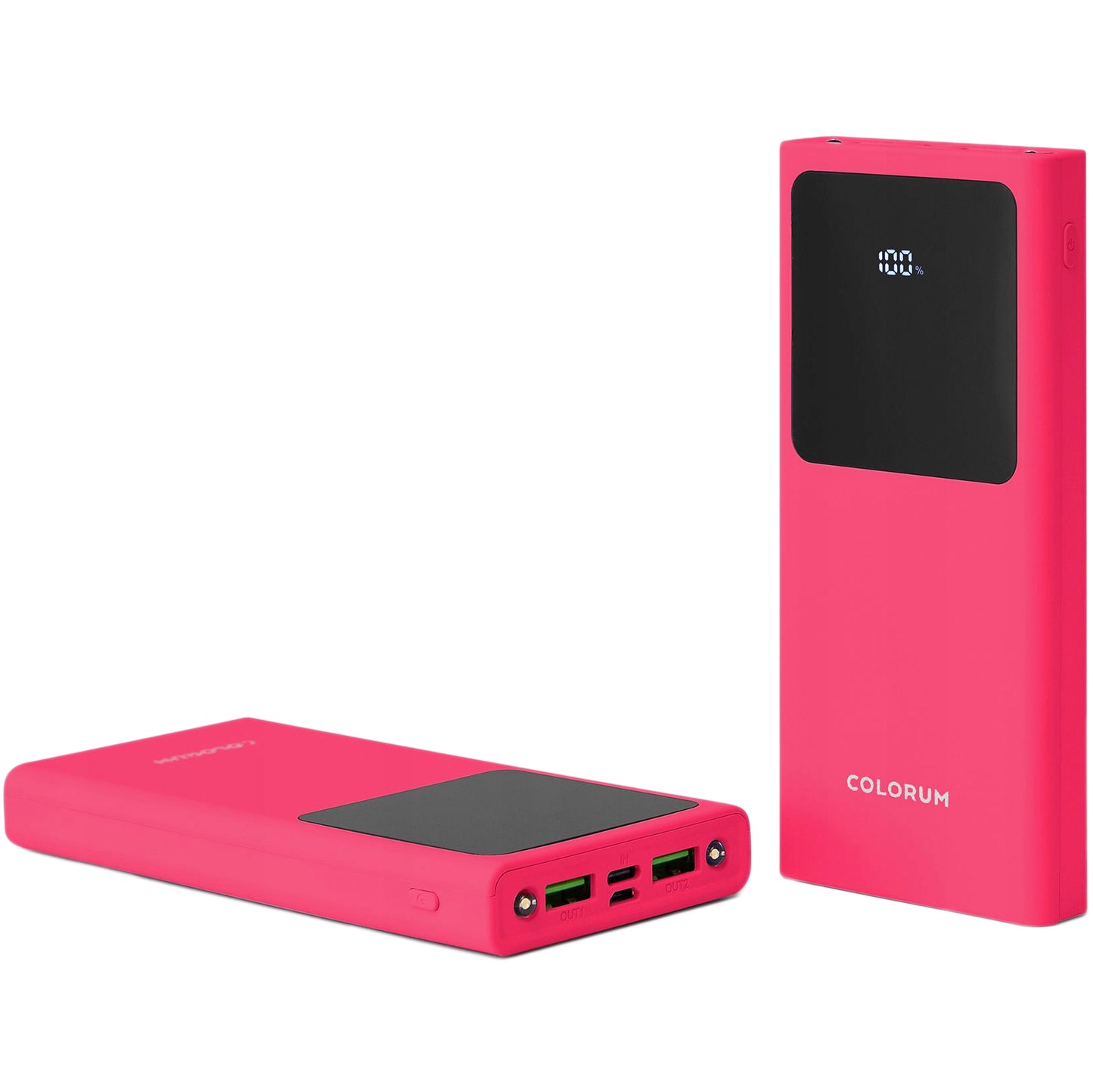 Externe batterij Colorum CPB10-02, 10000mAh, 10W, 2 x USB-A, Magenta