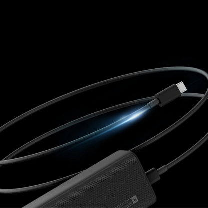 Externe Batterij Cuktech, 10000mAh, 150W, QC + PD, 1 x USB-A - 1 x USB-C, Zwart CKPB100PGLBL