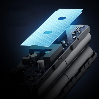 Externe Batterij Cuktech, 20000mAh, 100W, QC + PD, 1 x USB-A - 2 x USB-C, Grijs CUKP200XGLGR