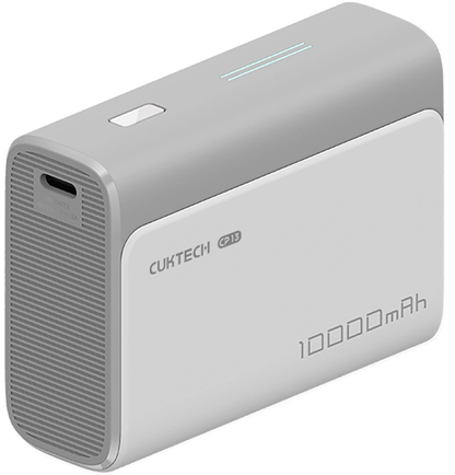 Externe Batterie Cuktech CP13, 10000mAh, 30W, QC + PD, 1 x USB-A - 1 x USB-C, Grau