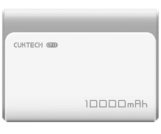 Batterie Externe Cuktech CP13, 10000mAh, 30W, QC + PD, 1 x USB-A - 1 x USB-C, Gris