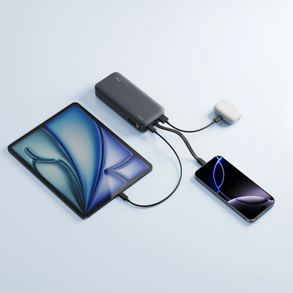 Batterie Externe Cuktech LPB200N, 20000mAh, 40W, QC + PD, 1 x USB-A - 2 x USB-C, Noire