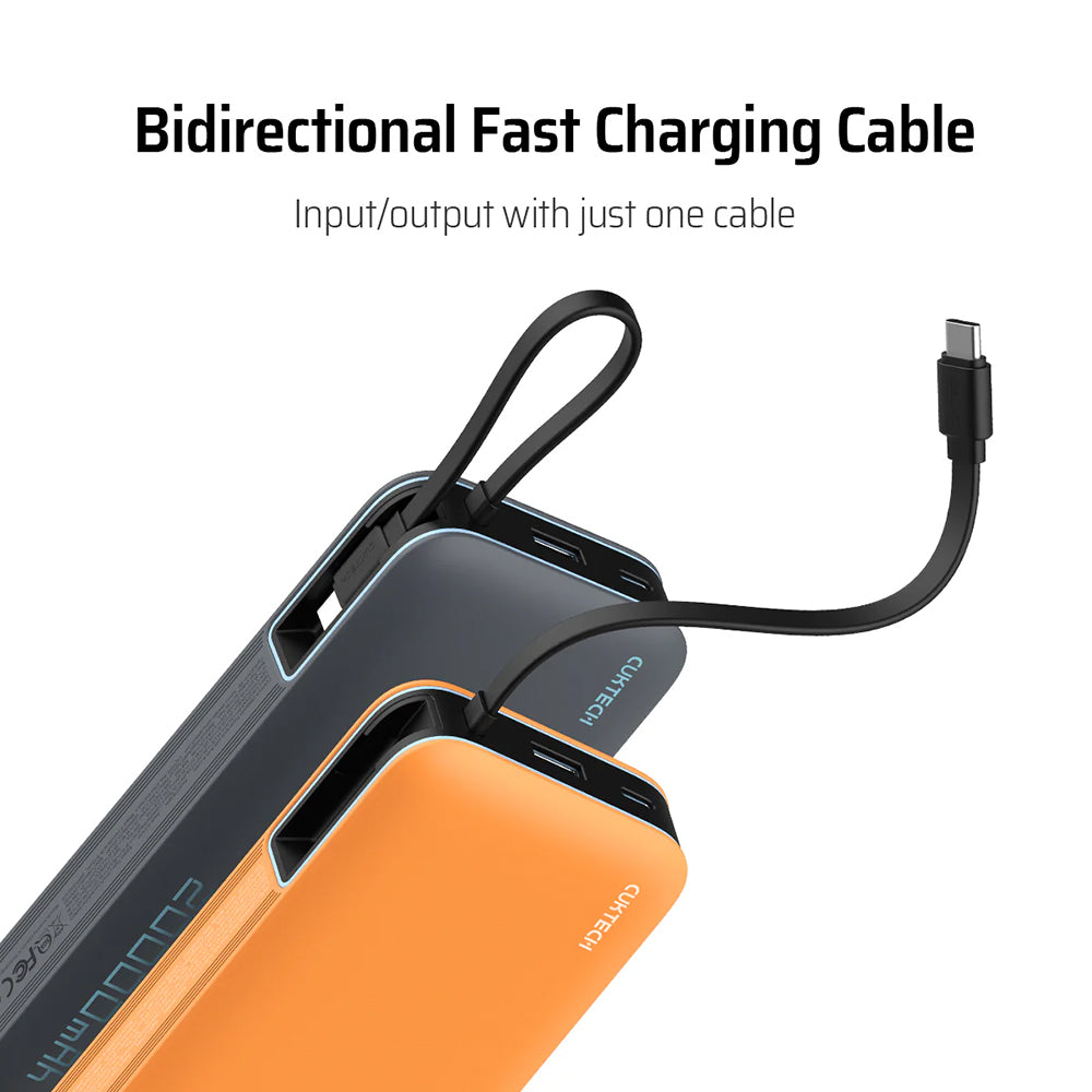 Externe Batterie Cuktech LPB200N, 20000mAh, 45W, QC + PD, 1 x USB-A - 2 x USB-C, Weiß CUKP200NGLLG