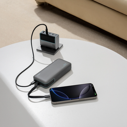 Batterie Externe Cuktech LPB200N, 20000mAh, 40W, QC + PD, 1 x USB-A - 2 x USB-C, Noire