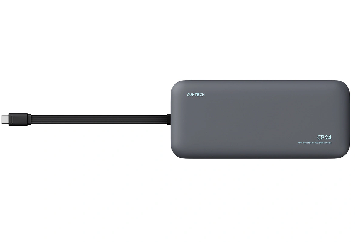 Batterie Externe Cuktech LPB200N, 20000mAh, 40W, QC + PD, 1 x USB-A - 2 x USB-C, Noire