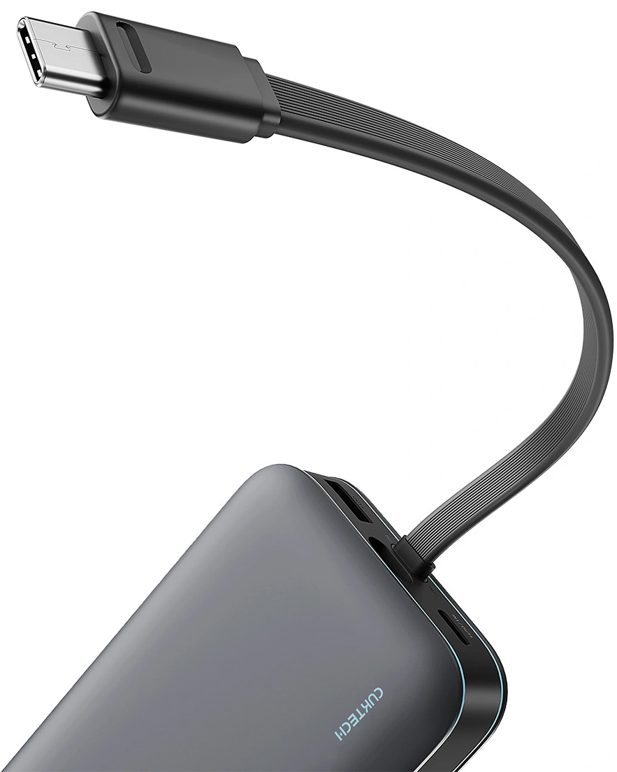 Batterie Externe Cuktech LPB200N, 20000mAh, 40W, QC + PD, 1 x USB-A - 2 x USB-C, Noire