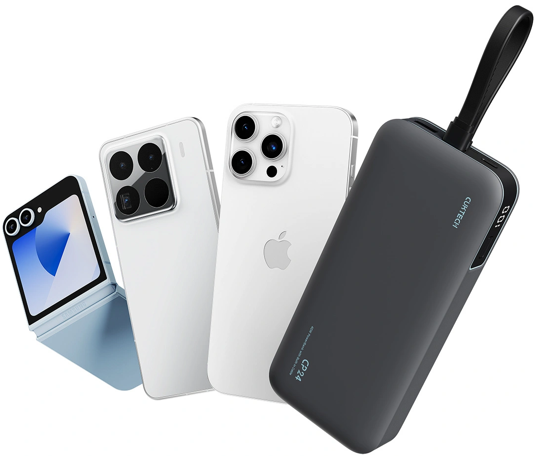 Batterie Externe Cuktech LPB200N, 20000mAh, 40W, QC + PD, 1 x USB-A - 2 x USB-C, Noire