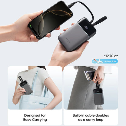 Externe Batterie Cuktech LPB200NL, 20000mAh, 40W, QC + PD, 1 x Lightning - 1 x USB-A - 2 x USB-C, Grau CKB200NLGLGY