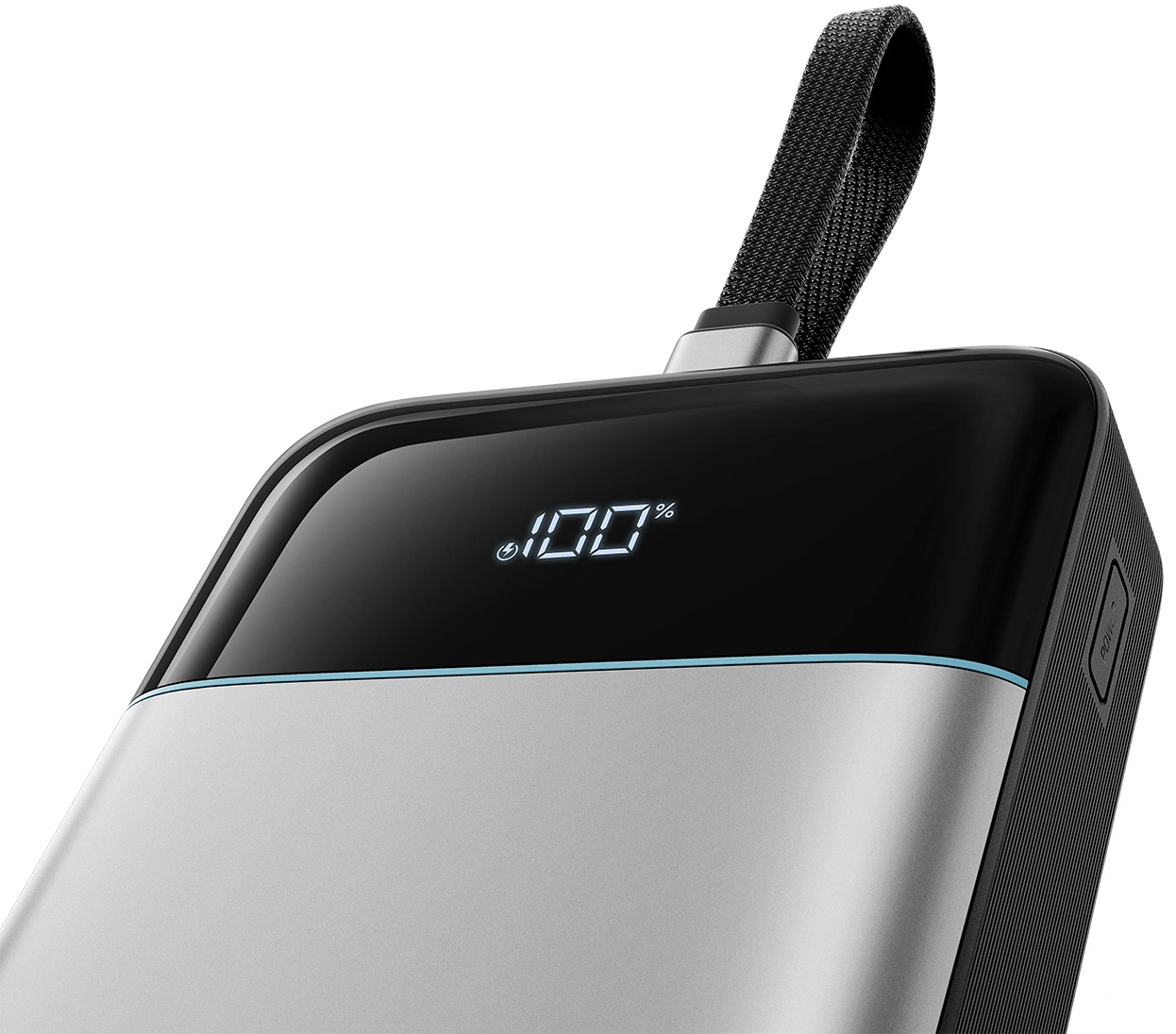 Externe batterij Cuktech LPB252N, 25000mAh, 120W, QC + PD, 1 x USB-A - 2 x USB-C, Grijs