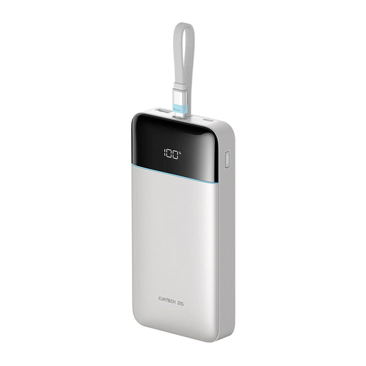 Cuktech LPB252N powerbank, 25000 mAh, 120 W, QC + PD, 1 x USB-A - 2 x USB-C, wit