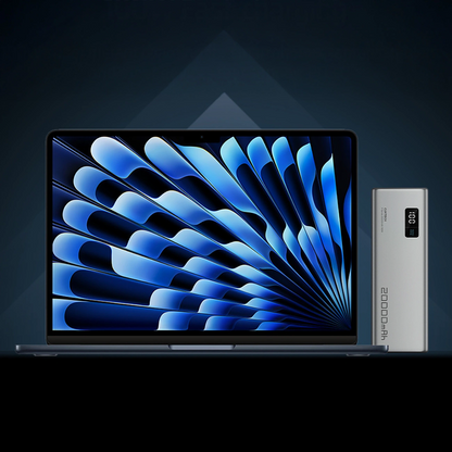 Externe Batterij Cuktech P+ No.15, 20000mAh, 150W, QC + PD, 1 x USB-A - 2 x USB-C, Grijs CUKPB200GLBK