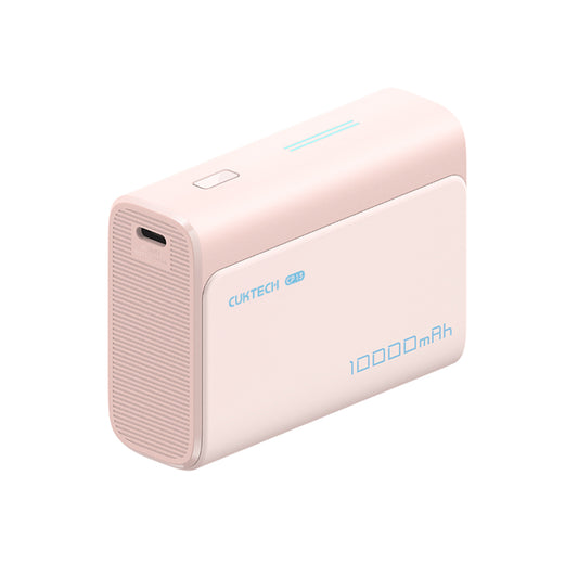 Externe batterij Cuktech CP13, 10000mAh, 30W, QC + PD, 1 x USB-A - 1 x USB-C, Roze CUK0PB100DPK