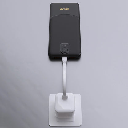 Externer Akku Dudao K10, 10000mAh, 12W, 2 x USB-A, Schwarz