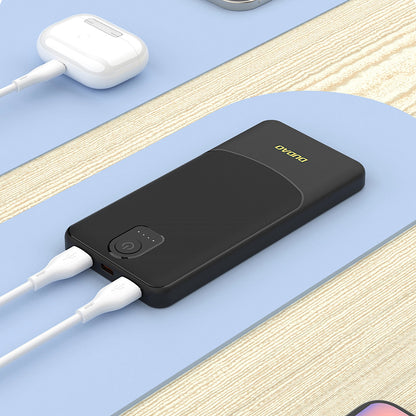 Externer Akku Dudao K10, 10000mAh, 12W, 2 x USB-A, Schwarz