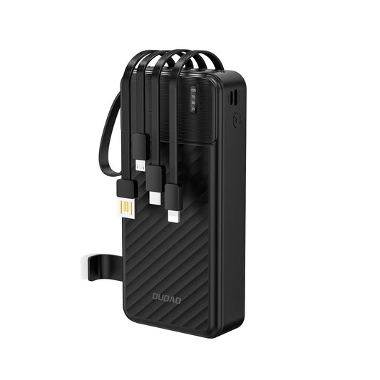 Externe Batterij Dudao K11 Pro, 20000mAh, 10W, 1 x Lightning - 1 x microUSB - 1 x USB-A - 1 x USB-C, Zwart