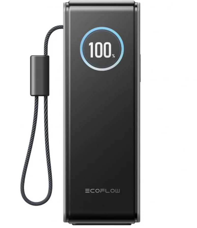 Externer Akku EcoFlow Rapid, 25000mAh, 170W, QC + PD, 1 x USB-A - 3 x USB-C, Grau