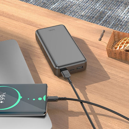 Externe Batterie HOCO J100A, 20000mAh, 10W, 2 x USB-A, Schwarz