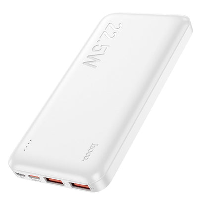 Batterie Externe HOCO J101, 10000mAh, 22.5W, QC + PD, 1 x USB-C - 2 x USB-A, Blanche