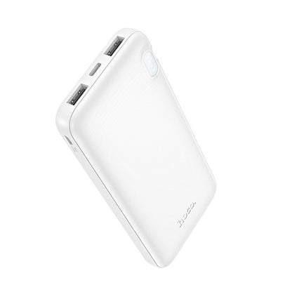 Externe batterij HOCO J128, 10000mAh, 10W, 2 x USB-A, Wit