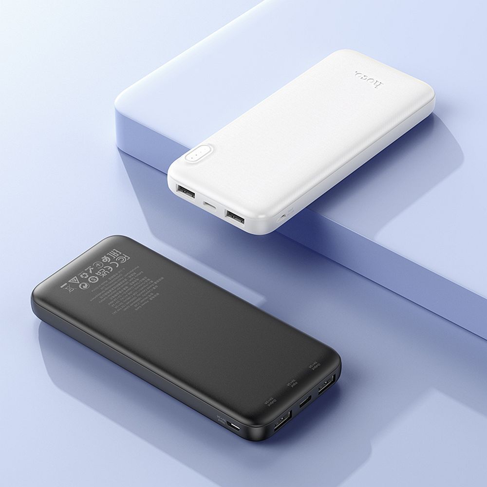 Externe batterij HOCO J128, 10000mAh, 10W, 2 x USB-A, Wit