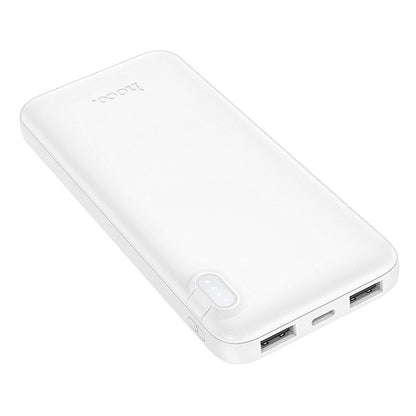 Externe batterij HOCO J128, 10000mAh, 10W, 2 x USB-A, Wit