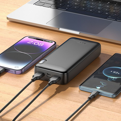 Externe Batterie HOCO J128A, 20000mAh, 10W, 2 x USB-A, Schwarz, Wiederverpackt