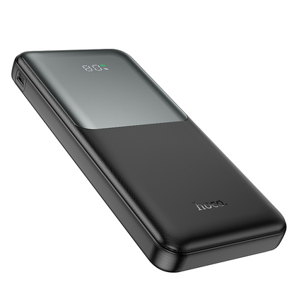HOCO J136 Powerbank, 10000 mAh, 22,5 W, QC + PD, 1 x USB-C – 2 x USB-A, Schwarz