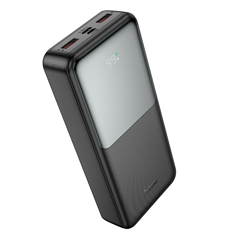 Batterie Externe HOCO J136A, 20000mAh, 22,5W, QC + PD, 1 x USB-C - 2 x USB-A, Noire