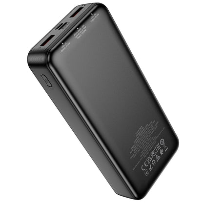 Batterie Externe HOCO J136A, 20000mAh, 22,5W, QC + PD, 1 x USB-C - 2 x USB-A, Noire