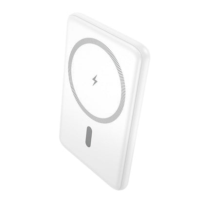 Draadloze Externe Batterij HOCO J140A, 5000mAh, 20W, PD + QI, 1 x USB-C, Wit