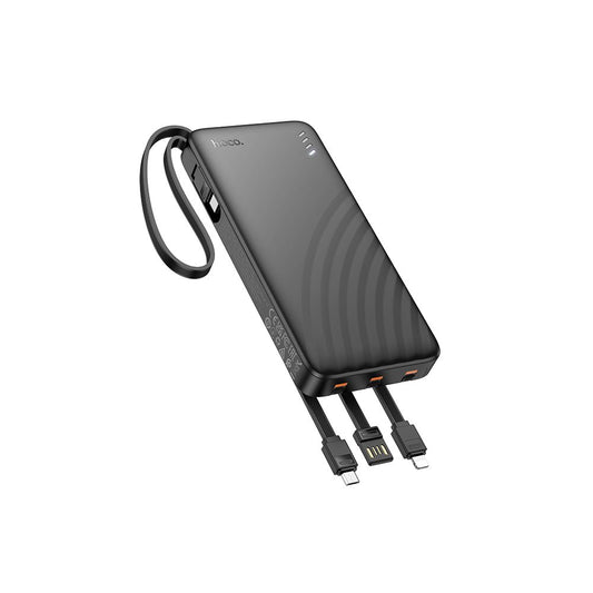 Externe batterij HOCO J146, 10000mAh, 10W, 1 x Lightning - 1 x microUSB - 1 x USB-A - 1 x USB-C, Zwart