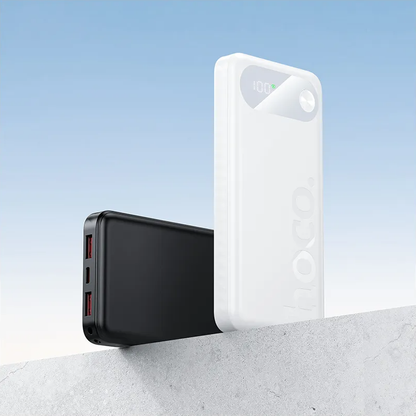 Externe batterij HOCO J154, 10000mAh, 22,5W, QC + PD, 1 x USB-C - 2 x USB-A, Wit
