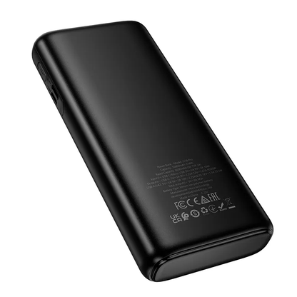 Externe batterij HOCO J158 Pro, 10000mAh, 22,5W, QC + PD, 1 x USB-C - 2 x USB-A, Zwart