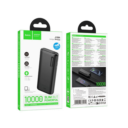 Batterie Externe HOCO J158A, 10000mAh, 10W, 2 x USB-A, Noire