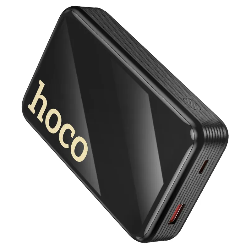 Externe Batterie HOCO Q37A, 20000mAh, 22,5W, QC + PD, 1 x Lightning - 1 x USB-A - 2 x USB-C, Schwarz