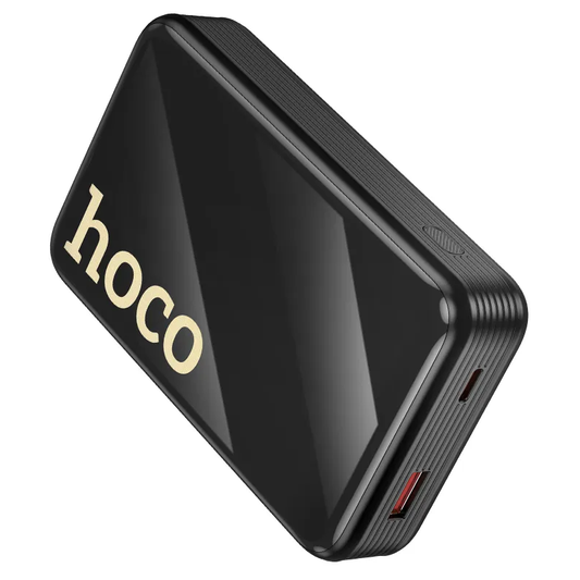 Externe batterij HOCO Q37A, 20000mAh, 22.5W, QC + PD, 1 x Lightning - 1 x USB-A - 2 x USB-C, Zwart