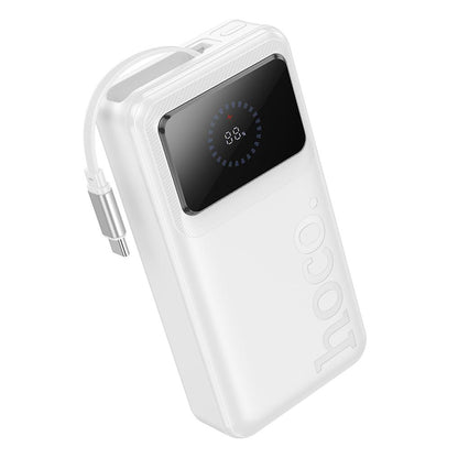 HOCO Q41 Powerbank, 20000 mAh, 22,5 W, QC + PD, 1 × USB-A – 2 × USB-C, Weiß