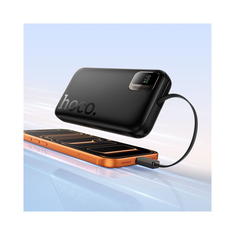 Batterie Externe HOCO Q51, 10000mAh, 20W, PD, 2 x USB-C, Noire