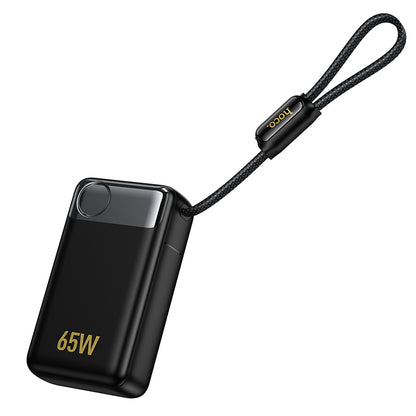 HOCO Q53 External Battery, 12000mAh, 65W, QC + PD, 1 x USB-A - 2 x USB-C, Black