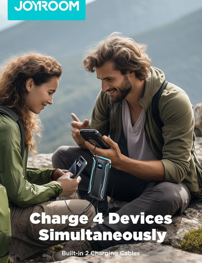 Externer Akku Joyroom JR-L017, 10000mAh, 22.5W, QC + PD, 1 x Lightning - 1 x USB-A - 2 x USB-C, Schwarz