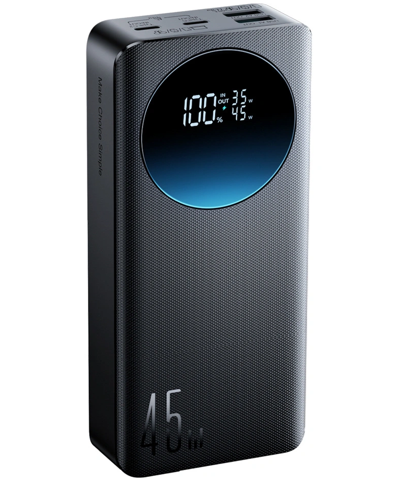 Joyroom JR-PBF02 Pro Externe Batterij, 20000mAh, 45W, QC + PD, 2 x USB-A - 2 x USB-C, Zwart