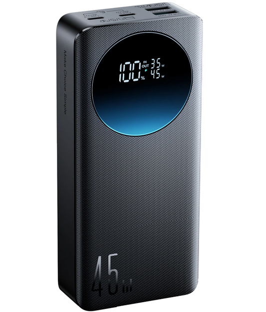 Joyroom JR-PBF02 Pro Externe Batterij, 20000mAh, 45W, QC + PD, 2 x USB-A - 2 x USB-C, Zwart